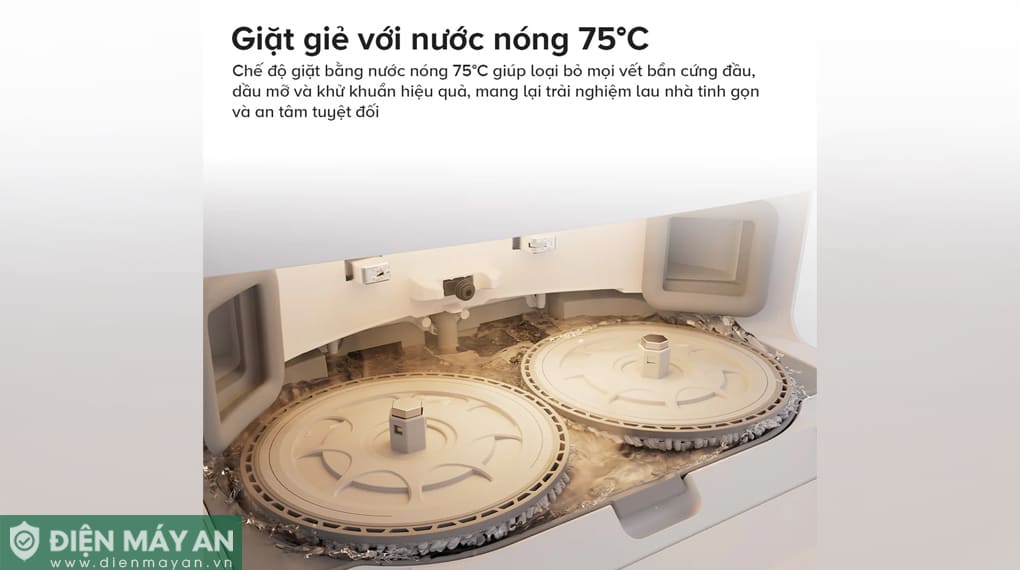 Robot hút bụi lau nhà Roborock Qrevo C Pro - Đen/Trắng